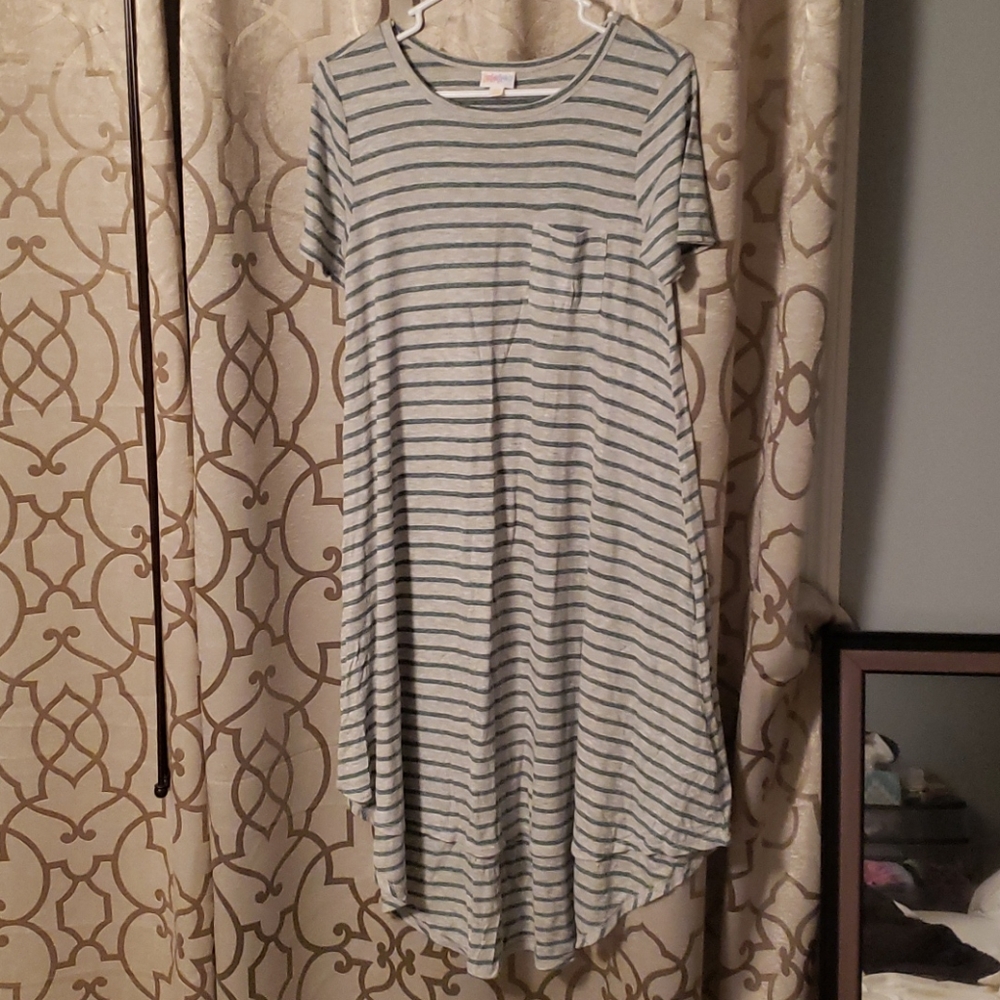 Striped Lularoe Carly Swing Dress